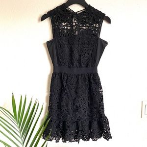 NWOT Black lace cocktail dress